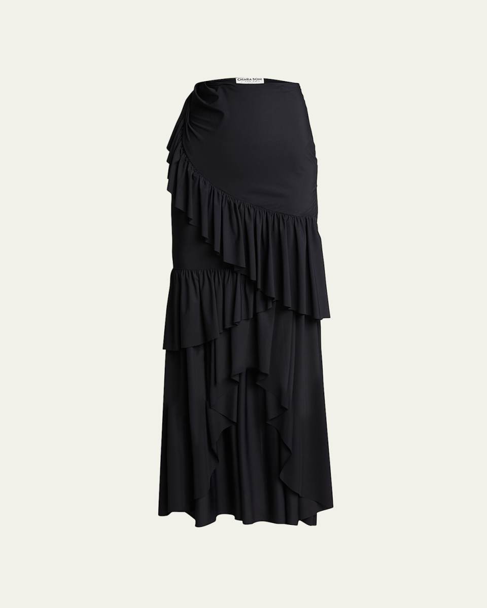 Leonarda Tiered Coverup Maxi Skirt